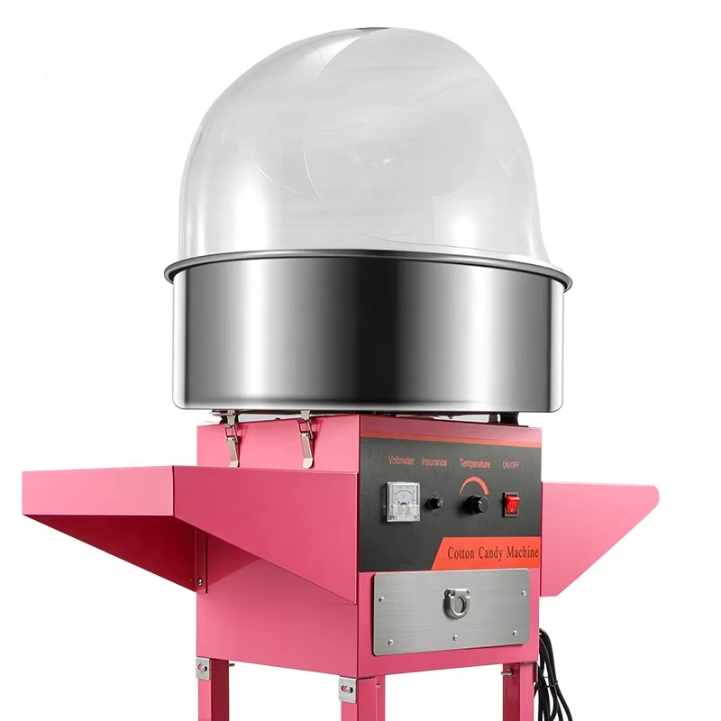 Commercial Cotton Candy Cart - プロのポータブルステンレス鋼綿菓子製造機カート付き新しい商業家庭用砂糖デンタルフロス食品