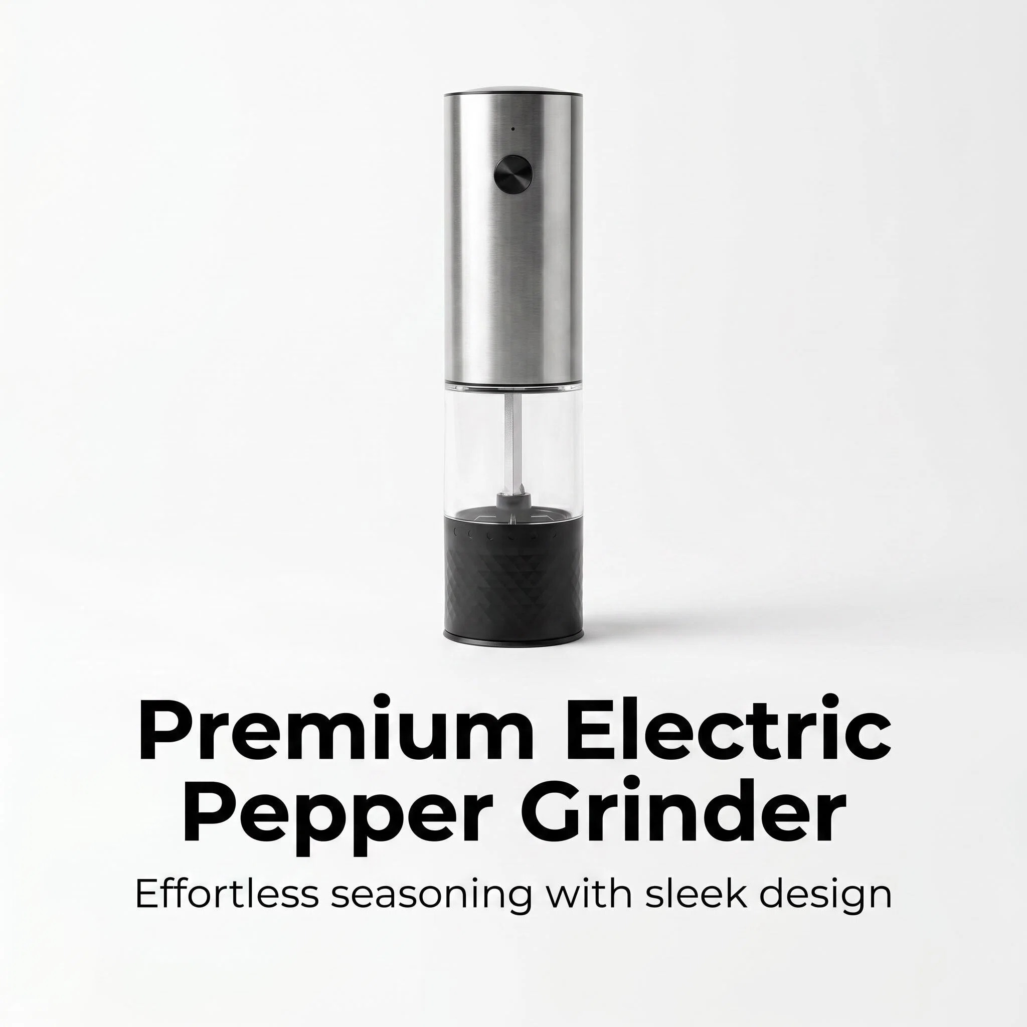 Popcorn Seasoning Salt Butter - 1個/2個入り ミニUSB充電式自動ペッパーミル 粗さ調整可能 塩コショウ挽き キッチン用スパイスグラインダー