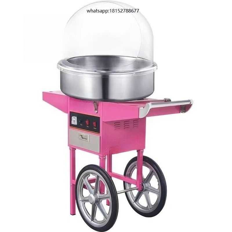Commercial Cotton Candy Cart - 業務用綿菓子機（カート・トロリー・モーター付き）ベーカリー用綿菓子メーカー（新品）