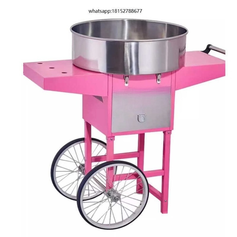 Commercial Cotton Candy Cart - 商業用綿菓子製造機（カート付き）ステンレス製綿菓子メーカー モバイルトロリー式綿菓子製造装置