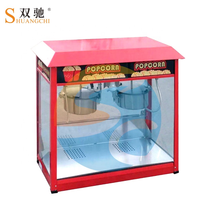 Commercial Popcorn Maker 16Oz - 業務用自動16オンスダブルポット電気加熱式シネマポップコーンメーカー、業務用ベーカリー向けポップコーンマシン