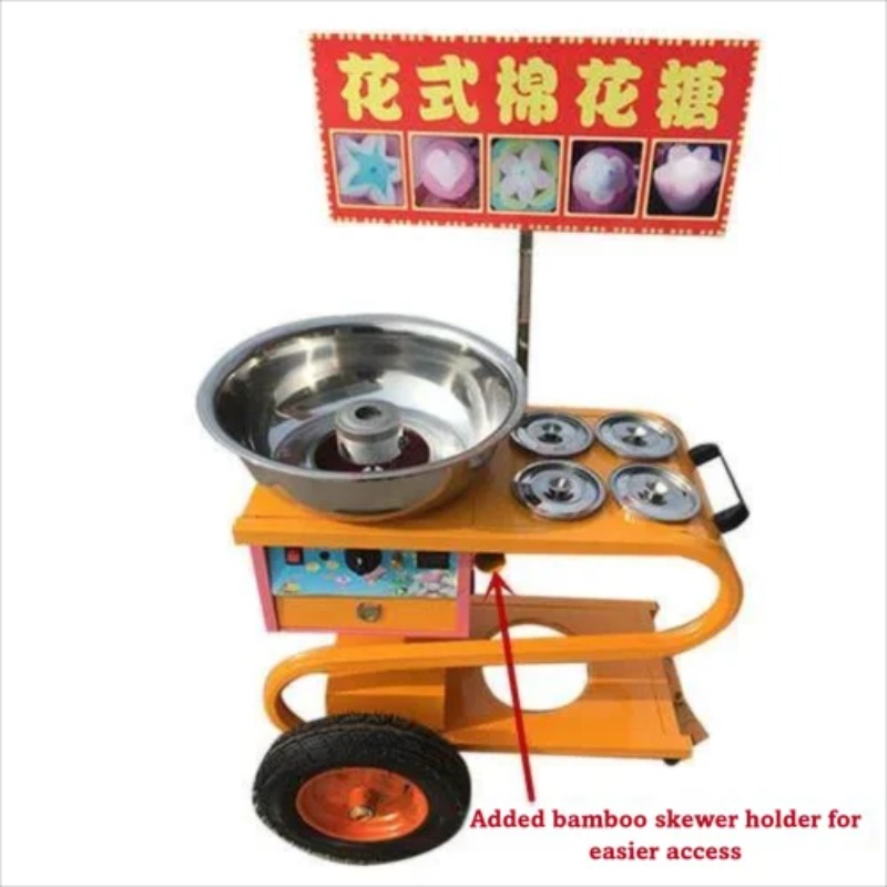 工場直販 2026 ステンレス製 綿菓子販売カート 商用モバ - Commercial Cotton Candy Cart のレビューと価格