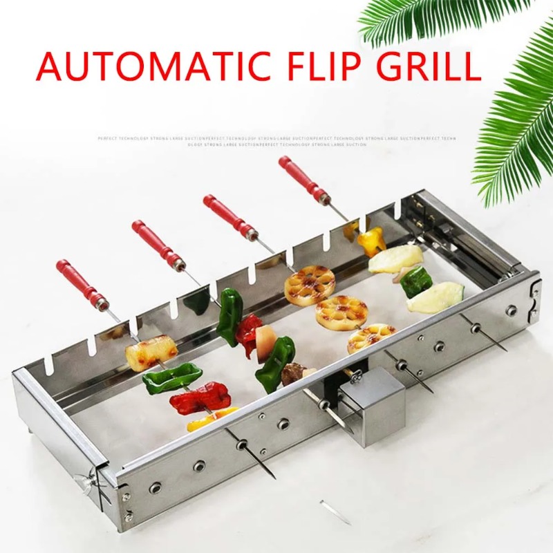 業務用ステンレス製グリル串全自動バーベキュー回転機 幅調整可 - Hot Dog Roller Grill Commercial のレビューと価格