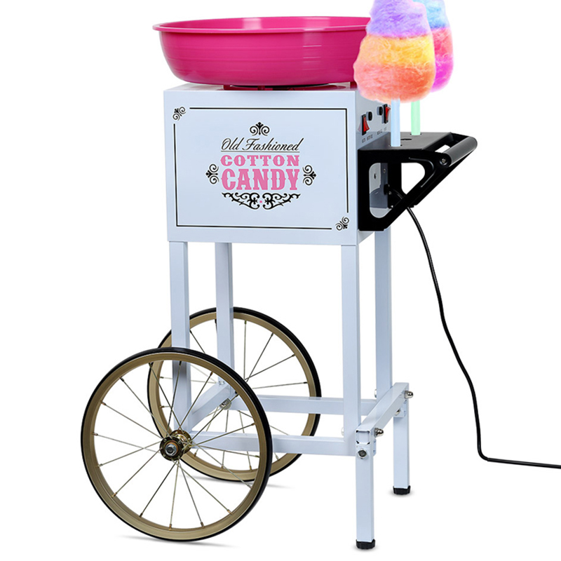 綿菓子機ハイパワー商業ファンシー電気移動ストールカートカラー - Commercial Cotton Candy Cart のレビューと価格