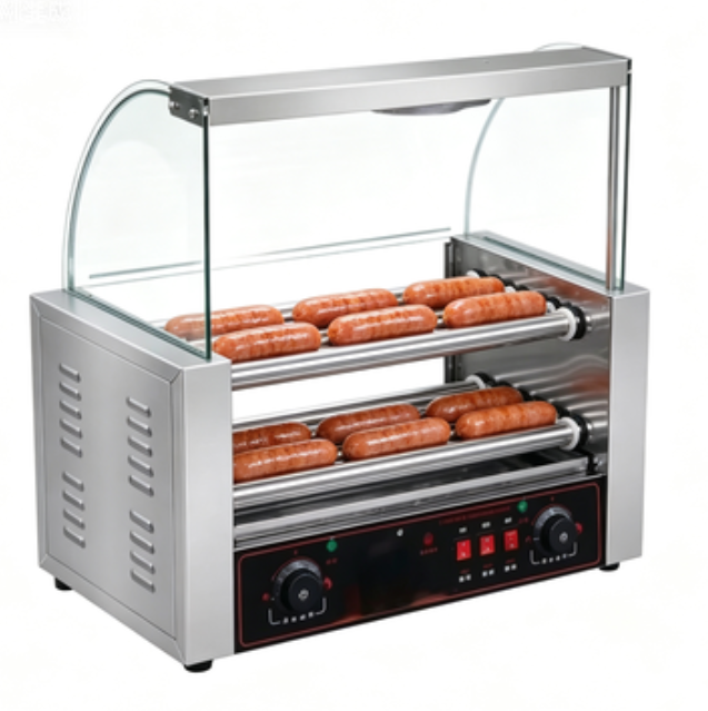 業務用7連ソーセージ焼き機、ステンレス製ホットドッグローラー - Hot Dog Roller Grill Commercial のレビューと価格