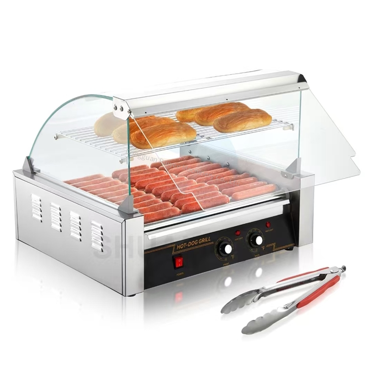 電気式ホットドッグローラーグリル機、業務用スナック調理機器、 - Hot Dog Roller Grill Commercial のレビューと価格