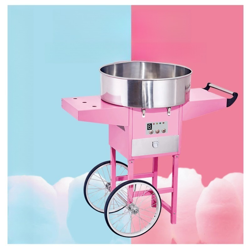 商業用綿菓子製造機（カート付き）ステンレス製綿菓子メーカー  - Commercial Cotton Candy Cart のレビューと価格