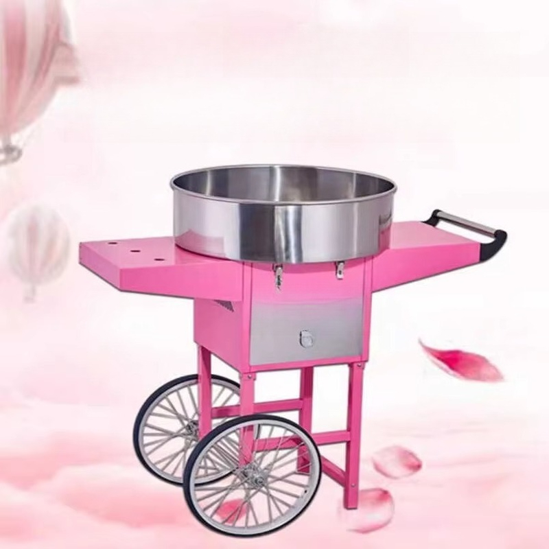 商業用綿菓子製造機（カート付き）ステンレス製綿菓子メーカー  - Commercial Cotton Candy Cart のレビューと価格