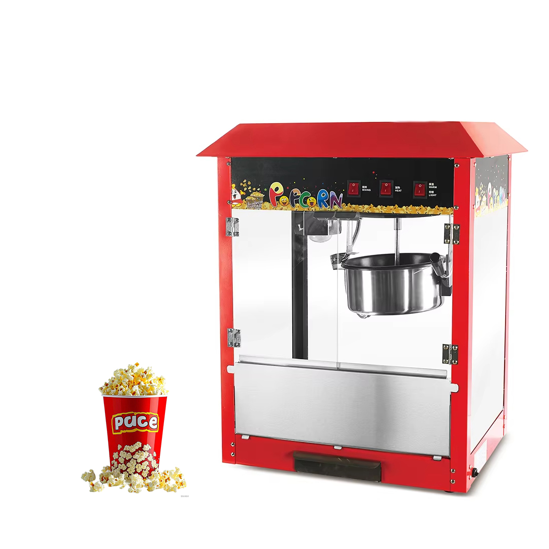 赤い屋根の商業用電気ポップコーン製造機、カスタマイズされたポ - Commercial Popcorn Machine 8Oz Kettle のレビューと価格
