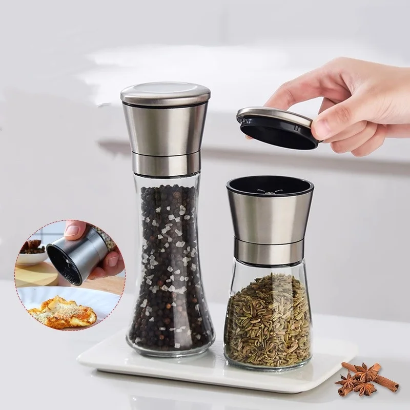 180/200 ミリリットルペッパーグラインダーステンレス鋼 - Popcorn Seasoning Salt Butter のレビューと価格