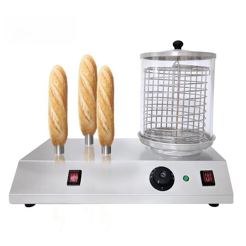 ステンレス製ホットドッグローラーグリル機（バンズウォーマー付 - Hot Dog Roller Grill Commercial のレビューと価格