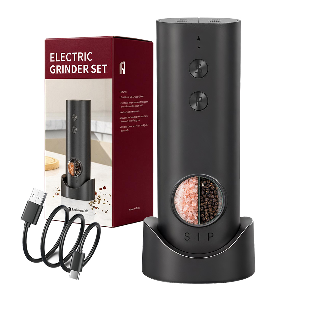 1個/2個 ミニUSB充電式自動ペッパーグラインダー 調整可 - Popcorn Seasoning Salt Butter のレビューと価格