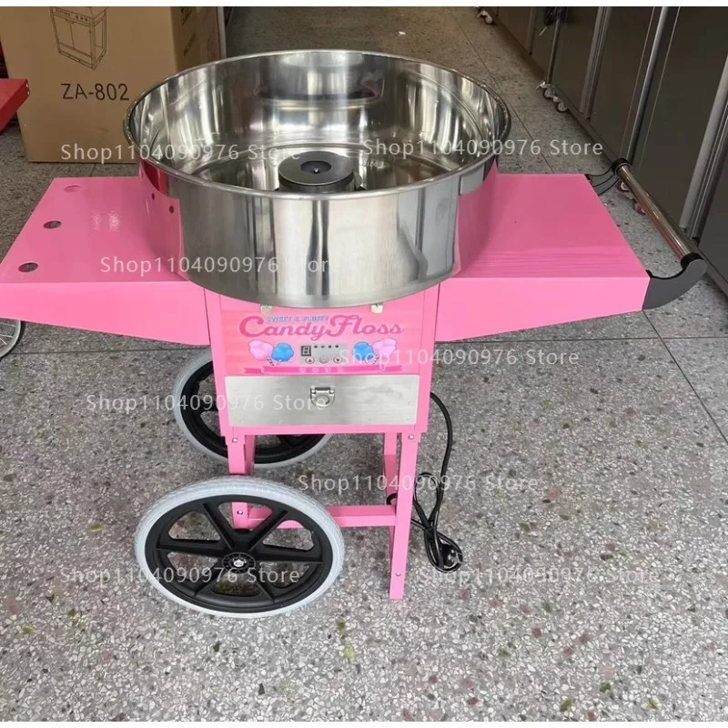 220V新型業務用電動綿菓子製造機、自動回転加熱機能付き、ふ - Commercial Cotton Candy Cart のレビューと価格