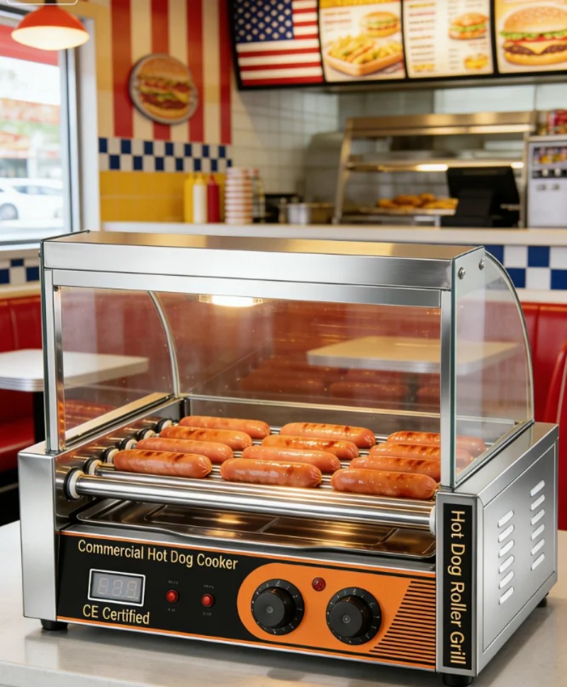 業務用認定ホットドッグローラーグリル電気ホットドッグ調理器、 - Hot Dog Roller Grill Commercial のレビューと価格