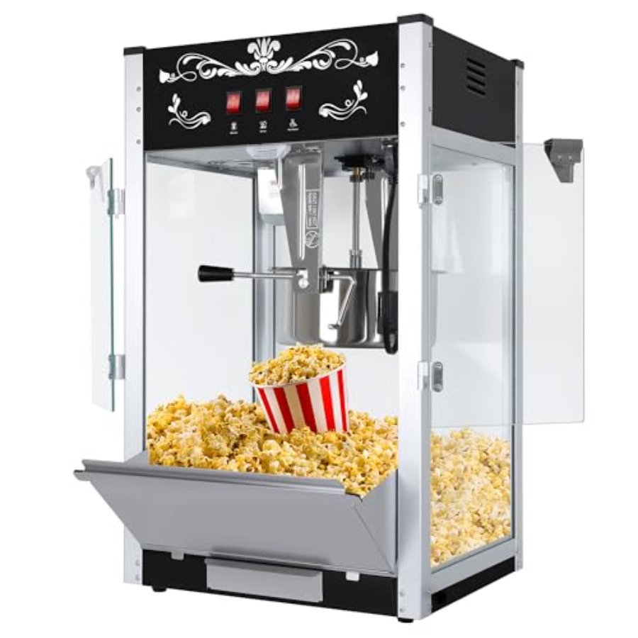 16オンス卓上業務用ポップコーンマシン 1440W映画館スタ - Commercial Popcorn Maker 16Oz のレビューと価格