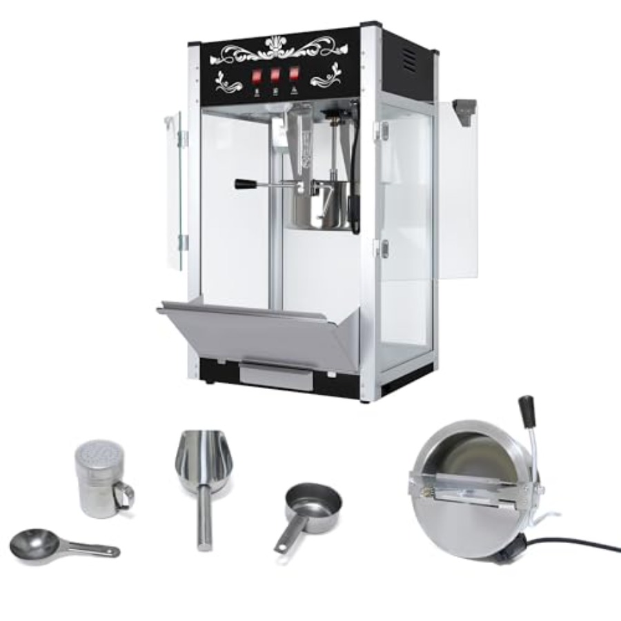 16オンス卓上業務用ポップコーンマシン 1440W映画館スタ - Commercial Popcorn Maker 16Oz のレビューと価格