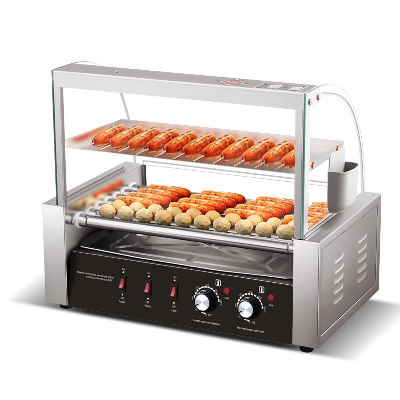 業務用ホットドッグマシン、効率的なソーセージ焼き用ホットドッ - Hot Dog Roller Grill Commercial のレビューと価格