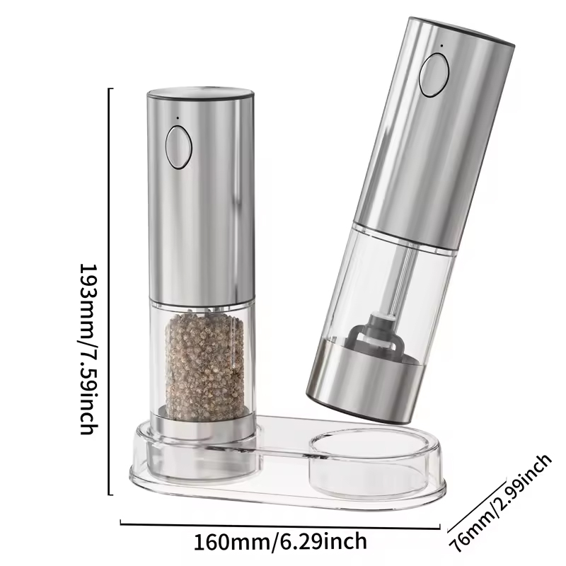 1/2 個自動ペッパーグラインダーソルトアンドペッパーグライ - Popcorn Seasoning Salt Butter のレビューと価格