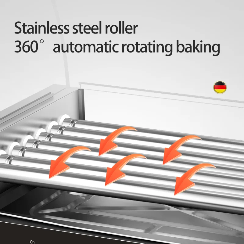 業務用ステンレス製ホットドッグローラーグリルマシン、デュアル - Hot Dog Roller Grill Commercial のレビューと価格